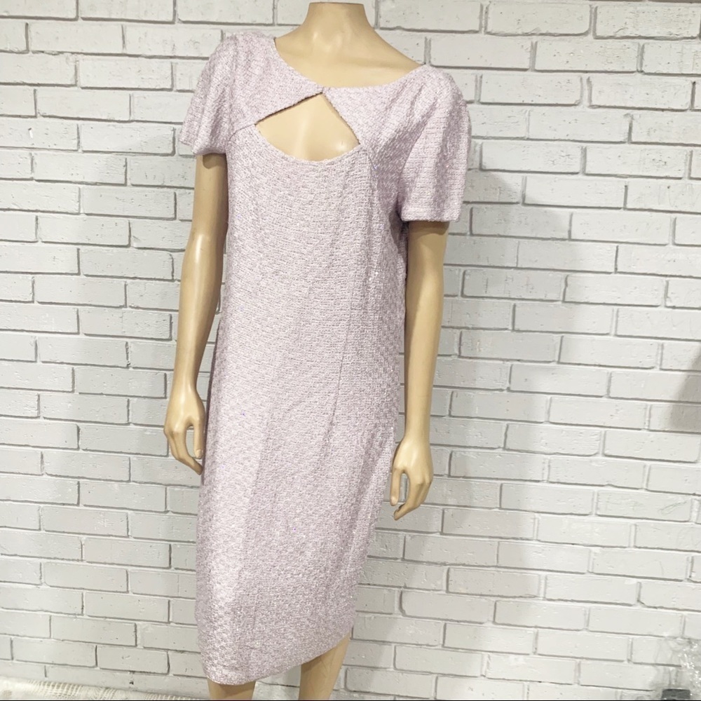St. John Hansh Sequin-Knit Cocktail Dress - Picture 10 of 11